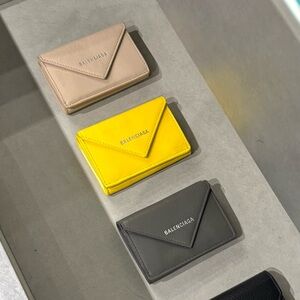 Brand new Balenciaga Papier trifold mini wallet